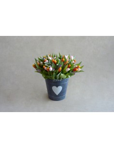Tulips Mix in a decorative...