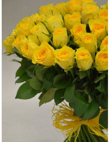 Card "Yellow roses"